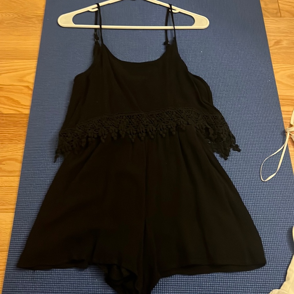 Francesca’s black romper
